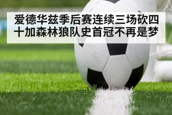 爱德华兹季后赛连续三场砍四十加森林狼队史首冠不再是梦